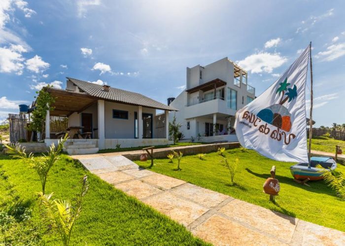 Casa com quadra de beach tenis em Barra Grande PI.